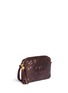 Figure View - Click To Enlarge - VINTAGE CHANEL - Metallic quilted leather tassel bag