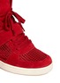 Detail View - Click To Enlarge - ASH - Suede and mesh high top sneakers