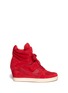 Main View - Click To Enlarge - ASH - Suede and mesh high top sneakers