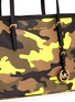 Detail View - Click To Enlarge - MICHAEL KORS - 'Jet Set Travel' small camouflage saffiano tote