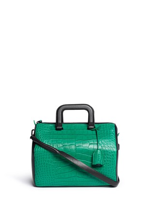 Main View - Click To Enlarge - 3.1 PHILLIP LIM - 'Wednesday' medium alligator leather Boston satchel