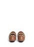 Back View - Click To Enlarge - TORY BURCH - 'Gabby' elasticated leather ballet flats