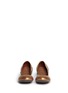 Figure View - Click To Enlarge - TORY BURCH - 'Gabby' elasticated leather ballet flats