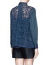 Back View - Click To Enlarge - SACAI - Bead trim lace back shirt