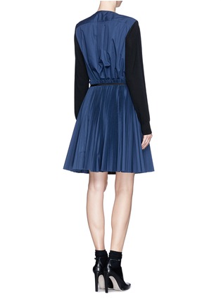 Figure View - Click To Enlarge - SACAI - Chain neck wool sweater-dress