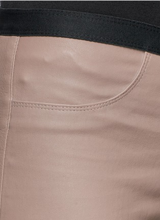 Detail View - Click To Enlarge - HELMUT LANG - Lamb leather leggings