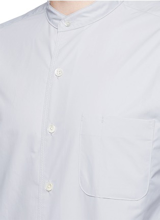 Detail View - Click To Enlarge - NANAMICA - Band collar taffeta wind shirt