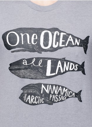 Detail View - Click To Enlarge - NANAMICA - Whale print T-shirt