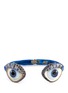 Main View - Click To Enlarge - DELFINA DELETTREZ - 'Eyes' sapphire silver enamelled cuff