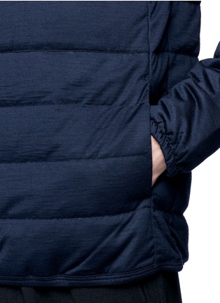 Detail View - Click To Enlarge - NANAMICA - KODENSHI® down puffer wool sweatshirt