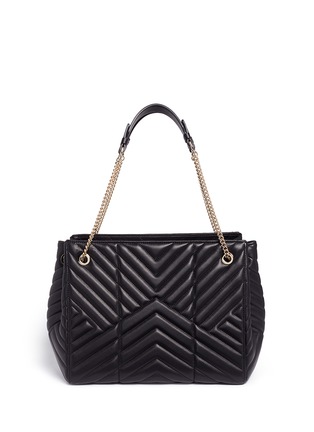 Detail View - Click To Enlarge - LANVIN - 'Sugar' medium chevron quilted leather chain shoulder bag