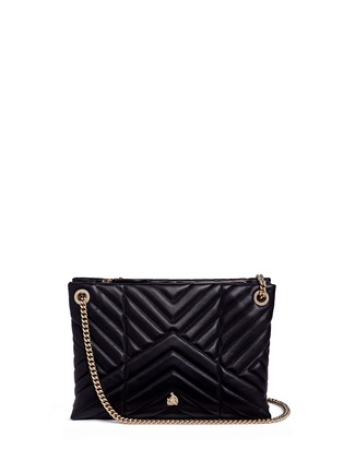 Main View - Click To Enlarge - LANVIN - 'Sugar' small chevron quilted leather chain shoulder bag