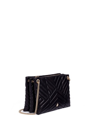 Figure View - Click To Enlarge - LANVIN - 'Sugar' small chevron quilted leather chain shoulder bag