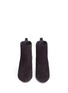 Front View - Click To Enlarge - LANVIN - Calfskin suede wedge Chelsea boots