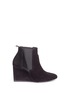 Main View - Click To Enlarge - LANVIN - Calfskin suede wedge Chelsea boots
