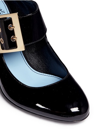 Detail View - Click To Enlarge - LANVIN - Patent leather Mary Jane pumps