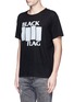 Front View - Click To Enlarge - R13 - 'BLACK FLAG' Japanese cotton-cashmere T-shirt