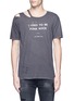 Main View - Click To Enlarge - R13 - 'Punk' distressed cotton-cashmere T-shirt