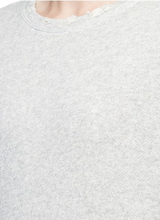 Detail View - Click To Enlarge - R13 - 'Vintage' distressed French terry sweatshirt