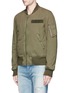 Front View - Click To Enlarge - R13 - 'Destroyed' cotton flight jacket