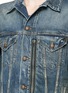 Detail View - Click To Enlarge - R13 - 'Zipper Trucker' distressed denim jacket