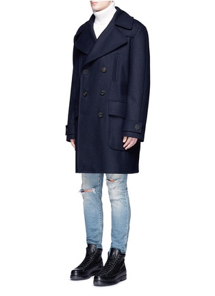Front View - Click To Enlarge - FAITH CONNEXION - Oversized wool caban coat
