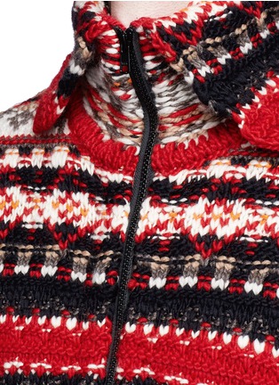 Detail View - Click To Enlarge - FAITH CONNEXION - Merino wool Alpine knit cardigan