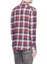 Back View - Click To Enlarge - FAITH CONNEXION - Check plaid brushed cotton flannel shirt