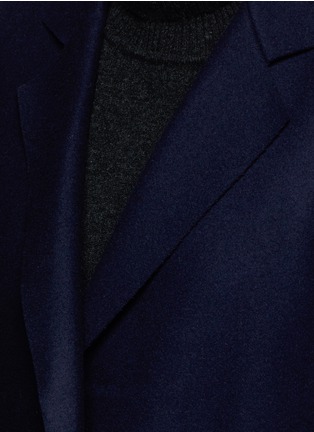 Detail View - Click To Enlarge - COMME MOI - Eyelet belt wool melton coat