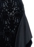 Detail View - Click To Enlarge - DKNY - Wool knit flocked floral lace panelled skirt