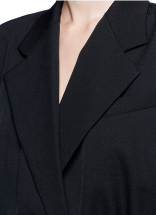 Detail View - Click To Enlarge - DKNY - Clearance' ribbed hem pullover wool blazer