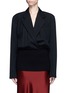 Main View - Click To Enlarge - DKNY - Clearance' ribbed hem pullover wool blazer