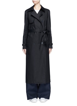 Main View - Click To Enlarge - DKNY - Belted cotton midi trench coat