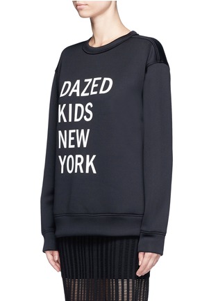 Front View - Click To Enlarge - DKNY - 'Dazed Kids New York' print scuba jersey sweatshirt