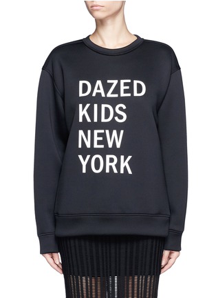 Main View - Click To Enlarge - DKNY - 'Dazed Kids New York' print scuba jersey sweatshirt