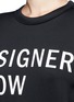 Detail View - Click To Enlarge - DKNY - 'Designers Know Nothing Yet' print scuba jersey sweatshirt