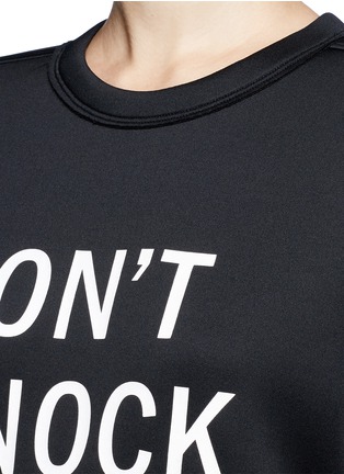 Detail View - Click To Enlarge - DKNY - 'Don't Knock New York' print scuba jersey sweatshirt