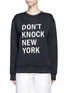 Main View - Click To Enlarge - DKNY - 'Don't Knock New York' print scuba jersey sweatshirt