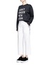 Figure View - Click To Enlarge - DKNY - 'Don't Knock New York' print scuba jersey sweatshirt