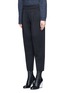 Front View - Click To Enlarge - DKNY - Pleated scuba jersey cropped pants