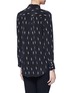 Back View - Click To Enlarge - EQUIPMENT - x Kate Moss 'Slim Signature' lightning print silk shirt