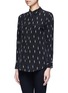 Front View - Click To Enlarge - EQUIPMENT - x Kate Moss 'Slim Signature' lightning print silk shirt