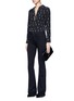 Figure View - Click To Enlarge - EQUIPMENT - x Kate Moss 'Slim Signature' lightning print silk shirt
