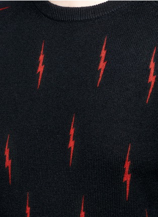 Detail View - Click To Enlarge - EQUIPMENT - x Kate Moss 'Ryder' lightning print cashmere sweater
