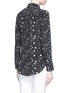 Back View - Click To Enlarge - EQUIPMENT - x Kate Moss 'Slim Signature Clean' star print silk shirt