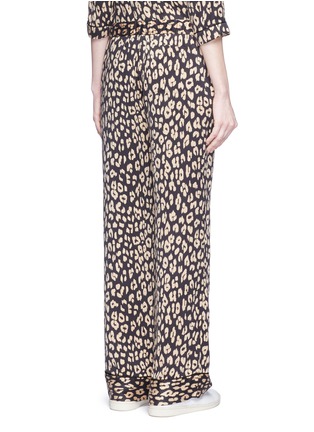 Back View - Click To Enlarge - EQUIPMENT - 'Avery' leopard print silk pyjama pants