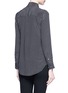Back View - Click To Enlarge - EQUIPMENT - x Kate Moss 'Collarless Slim Signature' star print silk shirt