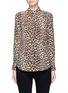 Detail View - Click To Enlarge - EQUIPMENT - x Kate Moss 'Slim Signature Clean' leopard print silk shirt