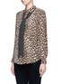 Front View - Click To Enlarge - EQUIPMENT - x Kate Moss 'Slim Signature Clean' leopard print silk shirt