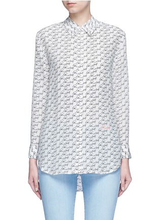 Main View - Click To Enlarge - EQUIPMENT - 'Reese' Kate Moss print silk shirt